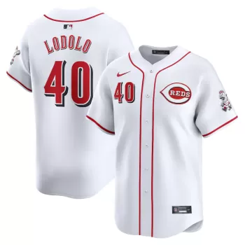Men's Cincinnati Reds Nick Lodolo Nike White Home Limited Player Jersey Men's Cincinnati Reds Nick Lodolo Nike White Home Limited Player Jersey