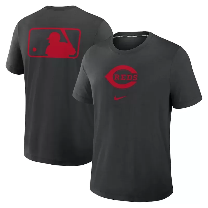 Men's Cincinnati Reds Nike Black Authentic Collection Early Work Tri-Blend Performance T-Shirt Men's Cincinnati Reds Nike Black Authentic Collection Early Work Tri-Blend Performance T-Shirt