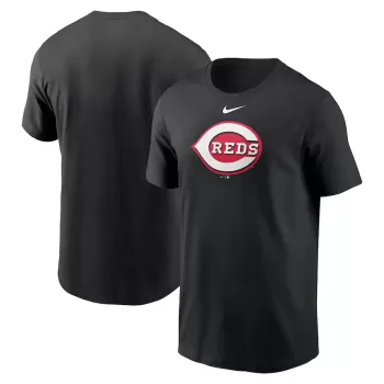 Men's Cincinnati Reds Nike Black Fuse Logo T-Shirt Men's Cincinnati Reds Nike Black Fuse Logo T-Shirt