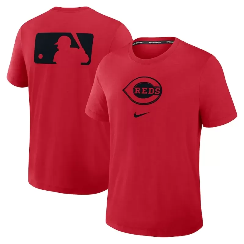 Men's Cincinnati Reds Nike Red Authentic Collection Early Work Tri-Blend Performance T-Shirt Men's Cincinnati Reds Nike Red Authentic Collection Early Work Tri-Blend Performance T-Shirt
