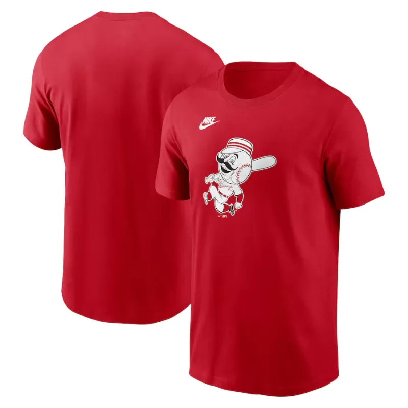 Men's Cincinnati Reds Nike Red Cooperstown Collection Team Logo T-Shirt Men's Cincinnati Reds Nike Red Cooperstown Collection Team Logo T-Shirt