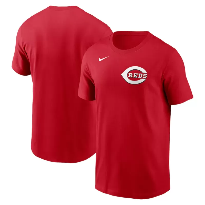 Men's Cincinnati Reds Nike Red Fuse Wordmark T-Shirt Men's Cincinnati Reds Nike Red Fuse Wordmark T-Shirt