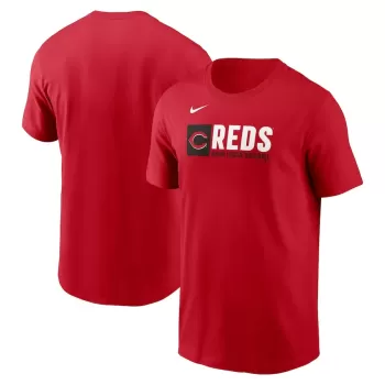 Men's Cincinnati Reds Nike Red Team Block T-Shirt Men's Cincinnati Reds Nike Red Team Block T-Shirt