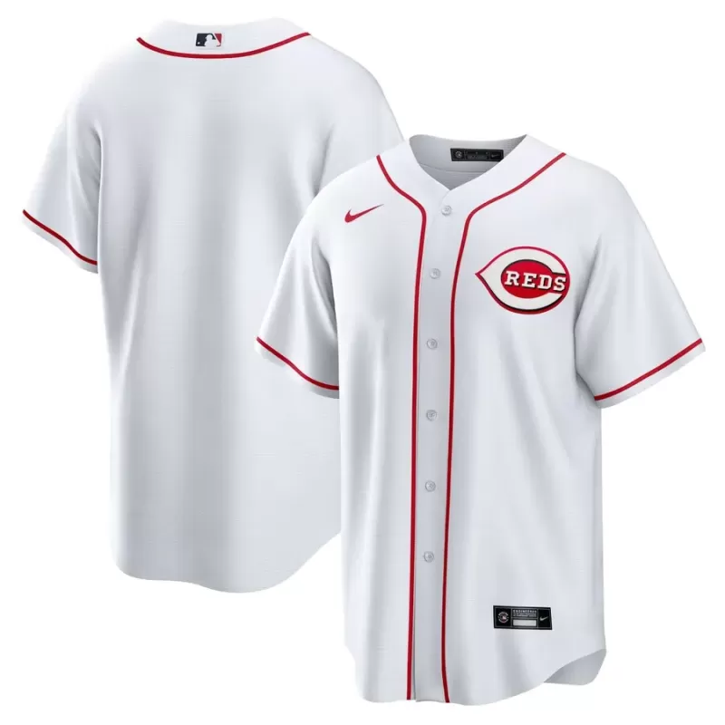 Men's Cincinnati Reds Nike White Home Blank Replica Jersey Men's Cincinnati Reds Nike White Home Blank Replica Jersey