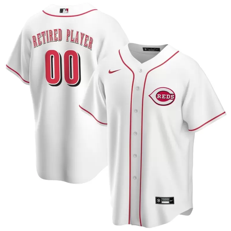 Men's Cincinnati Reds Nike White Home Pick-A-Player Retired Roster Replica Jersey Men's Cincinnati Reds Nike White Home Pick-A-Player Retired Roster Replica Jersey