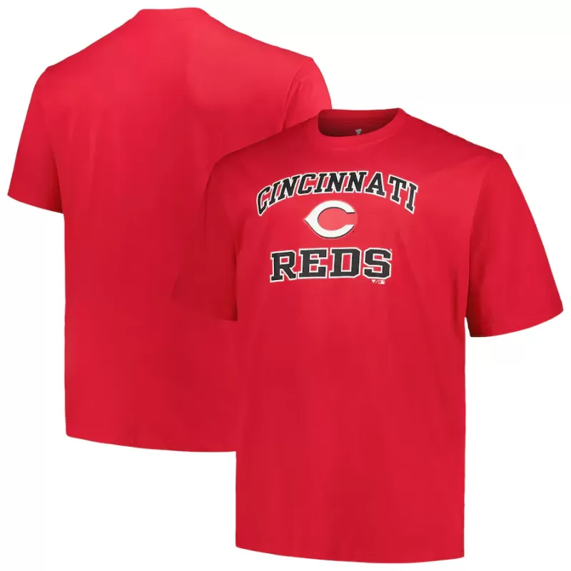 Men's Cincinnati Reds Profile Red Big & Tall Heart & Soul T-Shirt