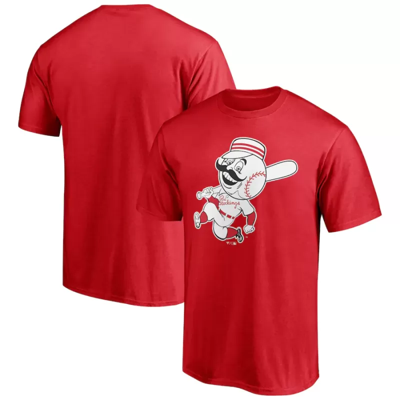 Men's Cincinnati Reds Red Cooperstown Collection Huntington T-Shirt Men's Cincinnati Reds Red Cooperstown Collection Huntington T-Shirt