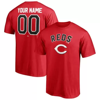 Men's Cincinnati Reds Red Personalized Team Winning Streak Name & Number T-Shirt Men's Cincinnati Reds Red Personalized Team Winning Streak Name & Number T-Shirt
