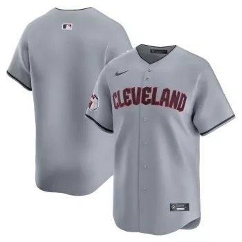 Men's Cleveland Guardians Nike Gray Road Limited Jersey Men's Cleveland Guardians Nike Gray Road Limited Jersey