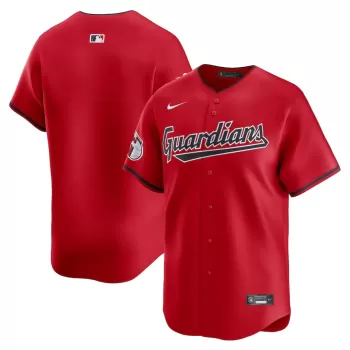 Men's Cleveland Guardians Nike Red Alternate Limited Jersey Men's Cleveland Guardians Nike Red Alternate Limited Jersey