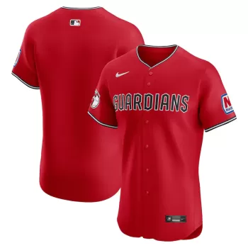 Men's Cleveland Guardians Nike Red Alternate Elite Jersey Men's Cleveland Guardians Nike Red Alternate Elite Jersey