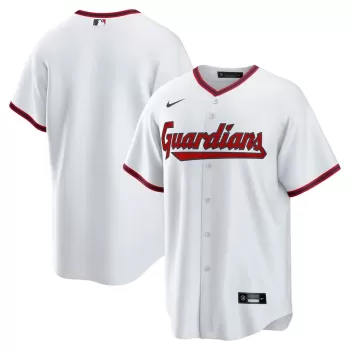 Men's Cleveland Guardians Nike White Home Home Blank Replica Jersey Men's Cleveland Guardians Nike White Home Home Blank Replica Jersey
