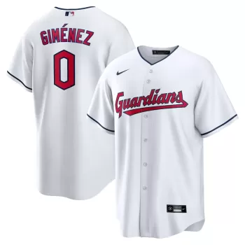 Men's Cleveland Guardians Andrés Giménez Nike White Home Replica Player Jersey Men's Cleveland Guardians Andrés Giménez Nike White Home Replica Player Jersey