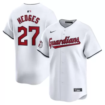 Men's Cleveland Guardians Austin Hedges Nike White Home Limited Player Jersey Men's Cleveland Guardians Austin Hedges Nike White Home Limited Player Jersey
