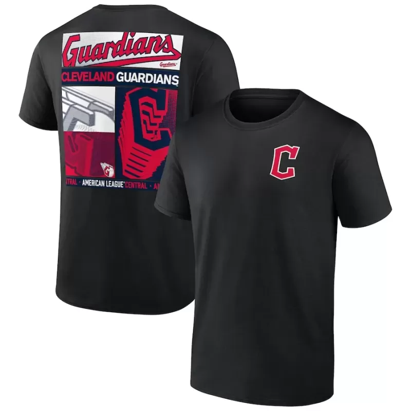 Men's Cleveland Guardians Black In Good Graces T-Shirt Men's Cleveland Guardians Black In Good Graces T-Shirt