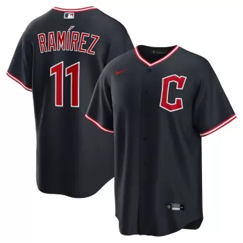 Men's Cleveland Guardians José Ramírez Nike Navy Alternate 2.0 Replica Jersey