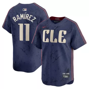 Men's Cleveland Guardians José Ramírez Nike Navy City Connect Limited Player Jersey
