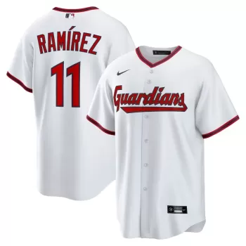 Men's Cleveland Guardians José Ramírez Nike White Home Replica Jersey