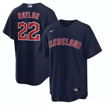 Men's Cleveland Guardians Josh Naylor Nike Navy Alternate Replica Jersey Men's Cleveland Guardians Josh Naylor Nike Navy Alternate Replica Jersey