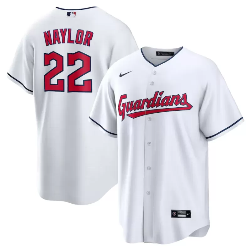 Men's Cleveland Guardians Josh Naylor Nike White Home Replica Jersey Men's Cleveland Guardians Josh Naylor Nike White Home Replica Jersey