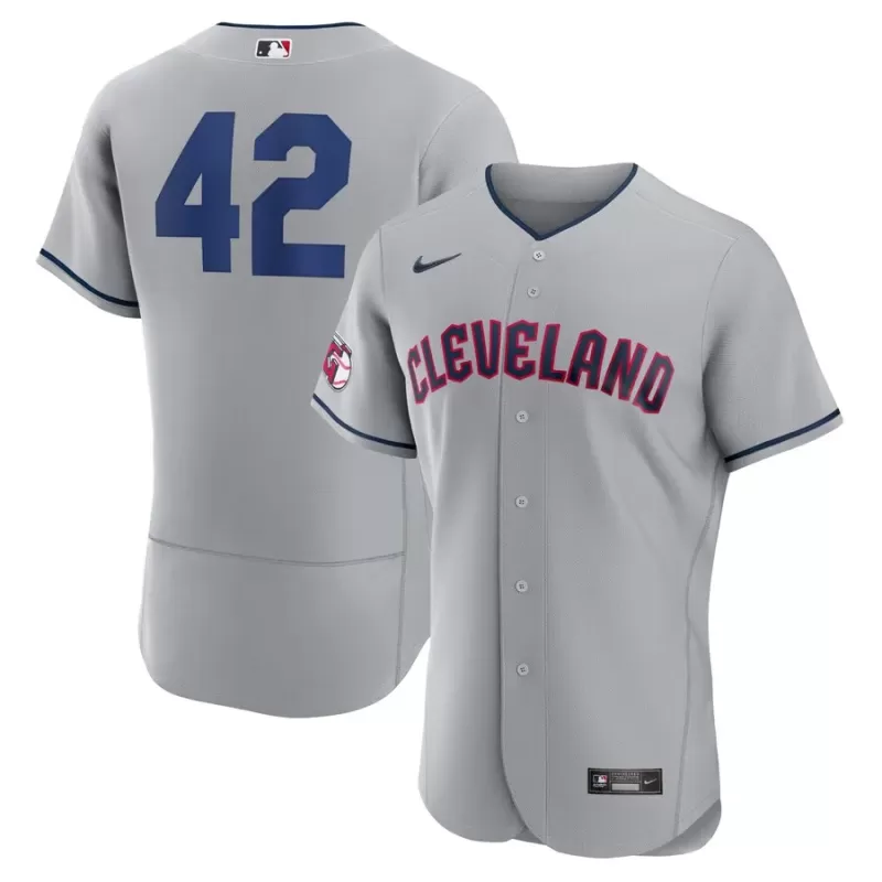 Men's Cleveland Guardians Nike Gray 2023 Jackie Robinson Day Authentic Jersey Men's Cleveland Guardians Nike Gray 2023 Jackie Robinson Day Authentic Jersey