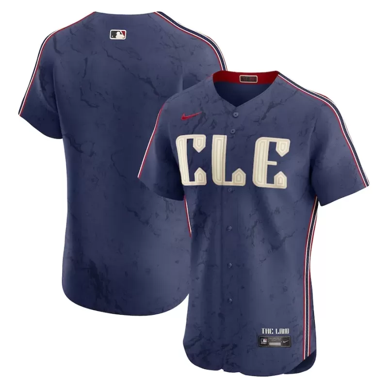 Men's Cleveland Guardians Nike Navy 2024 City Connect Elite Jersey Men's Cleveland Guardians Nike Navy 2024 City Connect Elite Jersey