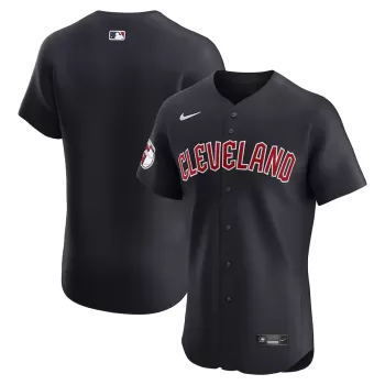Men's Cleveland Guardians Nike Navy Alternate Vapor Premier Elite Patch Jersey Men's Cleveland Guardians Nike Navy Alternate Vapor Premier Elite Patch Jersey