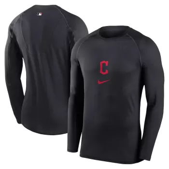 Men's Cleveland Guardians Nike Navy Base Layer Raglan Performance Long Sleeve T-Shirt Men's Cleveland Guardians Nike Navy Base Layer Raglan Performance Long Sleeve T-Shirt