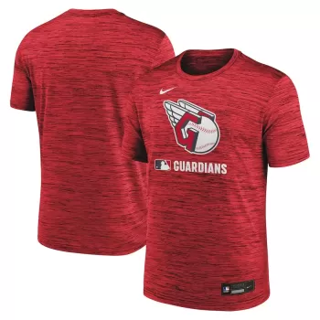 Men's Cleveland Guardians Nike Red Authentic Collection Velocity Performance Practice T-Shirt Men's Cleveland Guardians Nike Red Authentic Collection Velocity Performance Practice T-Shirt
