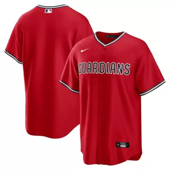 Men's Cleveland Guardians Nike Red Replica 2.0 Alternate Jersey Men's Cleveland Guardians Nike Red Replica 2.0 Alternate Jersey