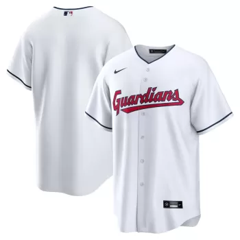 Men's Cleveland Guardians Nike White Home Blank Replica Jersey Men's Cleveland Guardians Nike White Home Blank Replica Jersey