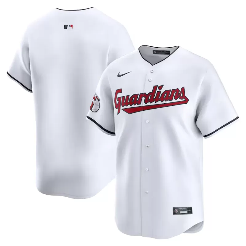 Men's Cleveland Guardians Tanner Bibee Nike White Home Limited Player Jersey Men's Cleveland Guardians Tanner Bibee Nike White Home Limited Player Jersey