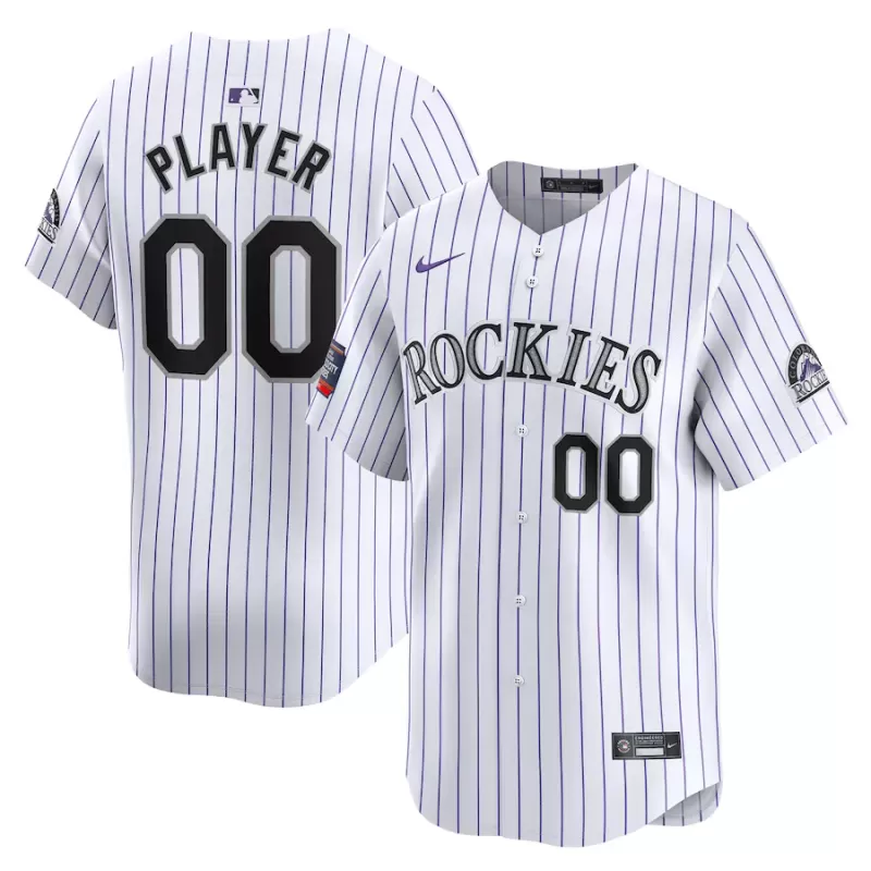 Men's Colorado Rockies Nike White 2024 MLB World Tour Mexico City Series Home Limited Pick-A-Player Jersey Men's Colorado Rockies Nike White 2024 MLB World Tour Mexico City Series Home Limited Pick-A-Player Jersey