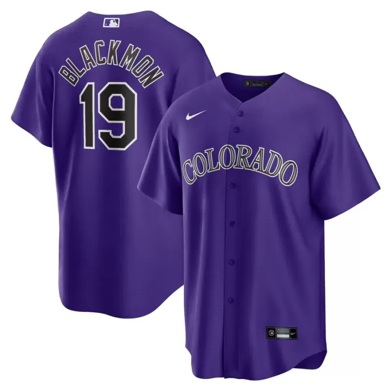 Men's Colorado Rockies Charlie Blackmon Nike Purple Alternate Replica Player Name Jersey Men's Colorado Rockies Charlie Blackmon Nike Purple Alternate Replica Player Name Jersey