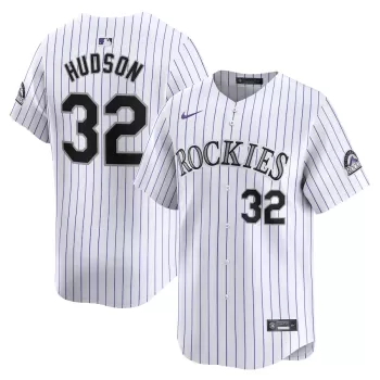 Men's Colorado Rockies Dakota Hudson Nike White Home Limited Player Jersey Men's Colorado Rockies Dakota Hudson Nike White Home Limited Player Jersey