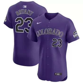 Men's Colorado Rockies Kris Bryant Nike Purple Alternate Elite Player Jersey Men's Colorado Rockies Kris Bryant Nike Purple Alternate Elite Player Jersey