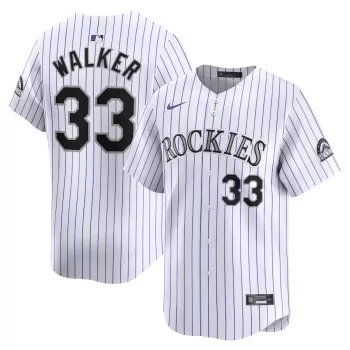Men's Colorado Rockies Larry Walker Nike White Home Limited Player Jersey Men's Colorado Rockies Larry Walker Nike White Home Limited Player Jersey