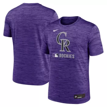 Men's Colorado Rockies Nike Purple Authentic Collection Velocity Performance Practice T-Shirt Men's Colorado Rockies Nike Purple Authentic Collection Velocity Performance Practice T-Shirt