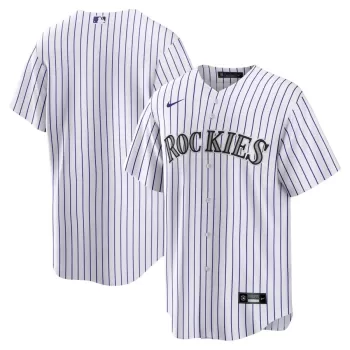 Men's Colorado Rockies Nike White Home Blank Replica Jersey Men's Colorado Rockies Nike White Home Blank Replica Jersey