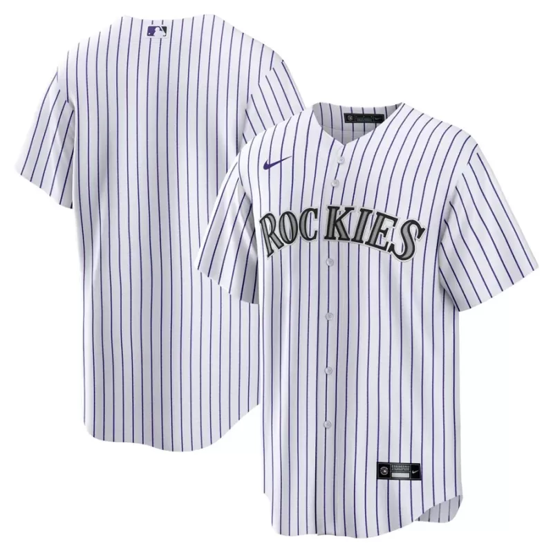 Men's Colorado Rockies Nike White Home Blank Replica Jersey Men's Colorado Rockies Nike White Home Blank Replica Jersey