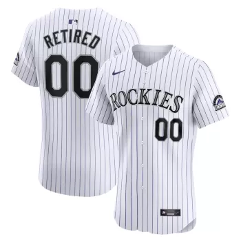 Men's Colorado Rockies Nike White Home Elite Pick-A-Player Retired Roster Jersey Men's Colorado Rockies Nike White Home Elite Pick-A-Player Retired Roster Jersey