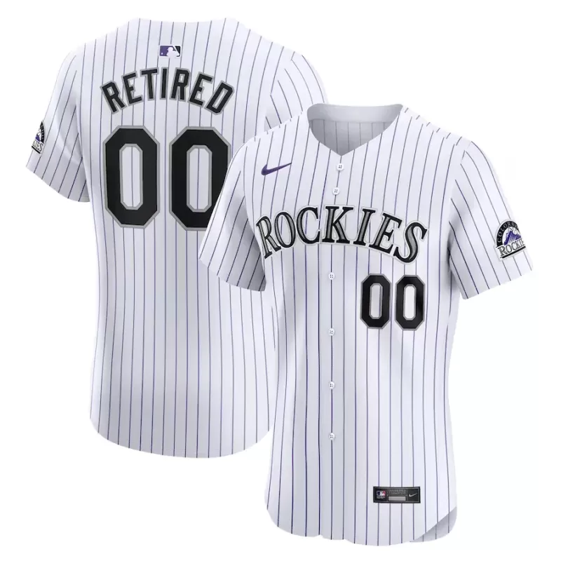 Men's Colorado Rockies Nike White Home Elite Pick-A-Player Retired Roster Jersey Men's Colorado Rockies Nike White Home Elite Pick-A-Player Retired Roster Jersey