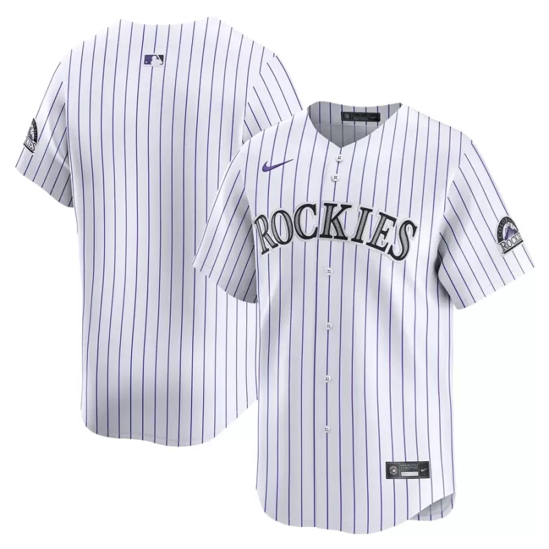 Men's Colorado Rockies Nike White Home Limited Jersey Men's Colorado Rockies Nike White Home Limited Jersey