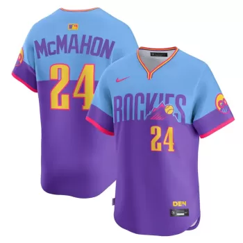 Men's Colorado Rockies Ryan McMahon Nike Purple/Light Blue 2025 City Connect Limited Player Jersey