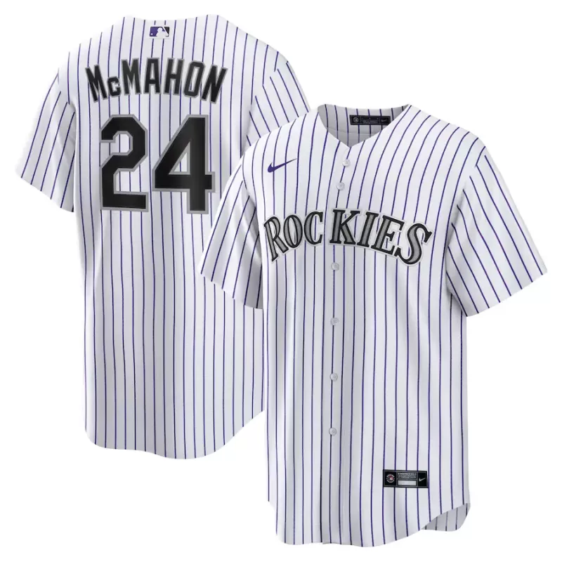 Men's Colorado Rockies Ryan McMahon Nike White Home Replica Player Jersey Men's Colorado Rockies Ryan McMahon Nike White Home Replica Player Jersey