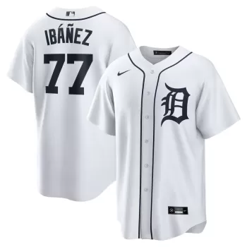 Men's Detroit Tigers Andy Ibáñez Nike White Home  Replica Player Jersey