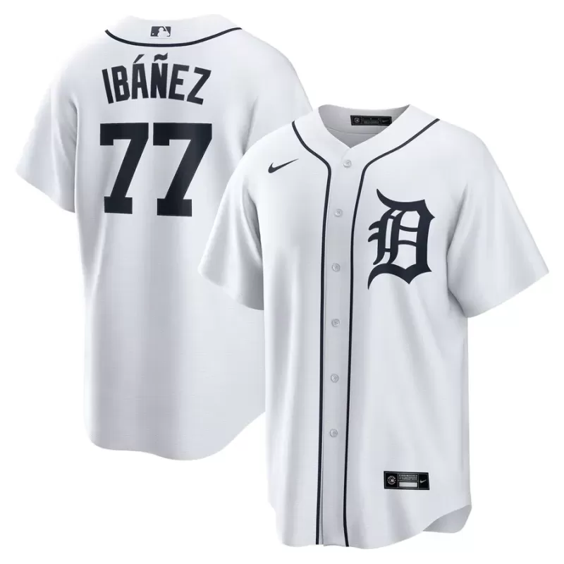 Men's Detroit Tigers Andy Ibáñez Nike White Home Replica Player Jersey Men's Detroit Tigers Andy Ibáñez Nike White Home Replica Player Jersey