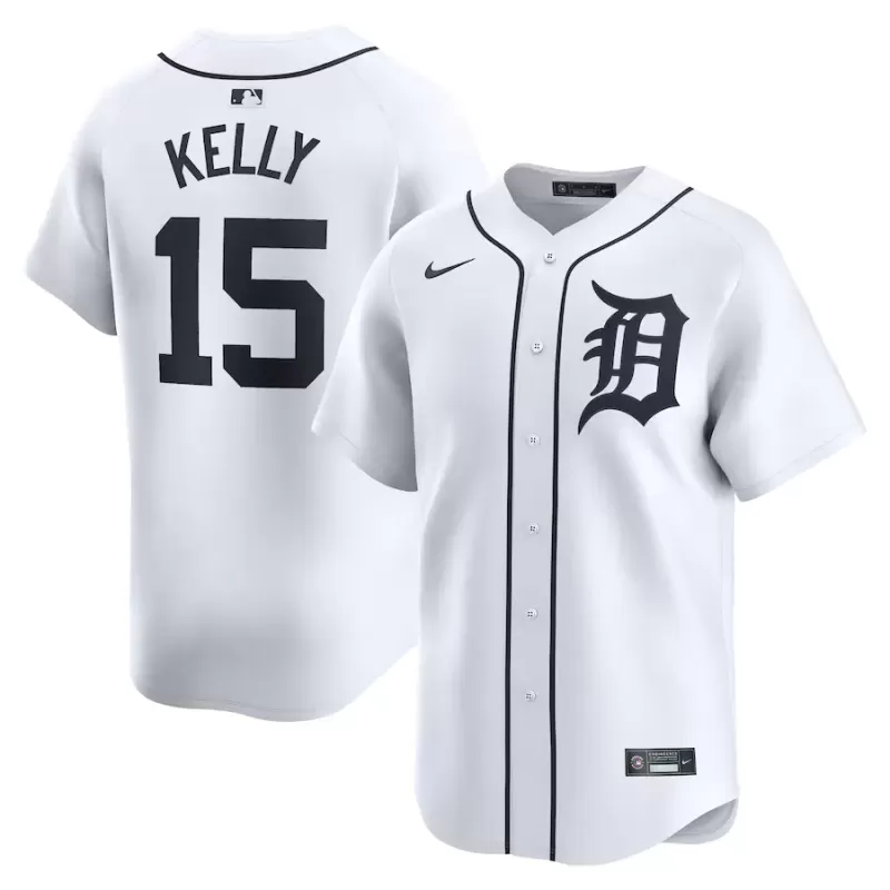 Men's Detroit Tigers Carson Kelly Nike White Home Limited Player Jersey Men's Detroit Tigers Carson Kelly Nike White Home Limited Player Jersey