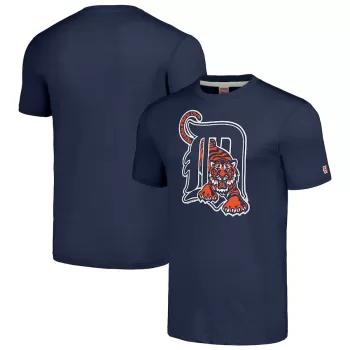 Men's Detroit Tigers Homage Navy Cooperstown Collection Hand-Drawn Logo Tri-Blend T-Shirt Men's Detroit Tigers Homage Navy Cooperstown Collection Hand-Drawn Logo Tri-Blend T-Shirt