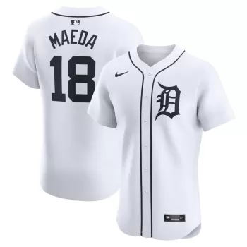Men's Detroit Tigers Kenta Maeda Nike White Home Elite Player Jersey Men's Detroit Tigers Kenta Maeda Nike White Home Elite Player Jersey
